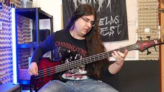 Carcass  Corporal Jigsore Quandary Bass Cover [upl. by Levitt6]