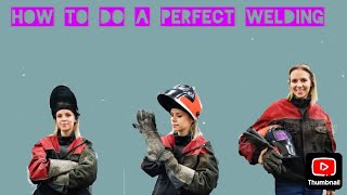 HOW TO DO A PERFECT WELDING welding karneka sahi tarika kiya hai welding korar niyom viralvideo [upl. by Elocn]