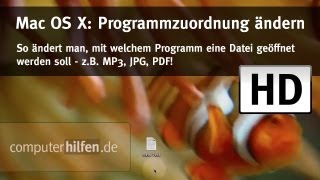 Mac OS X Programmzuordnung ändern  HD [upl. by Ocire168]