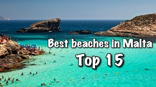 Top 15 Best Beaches In Malta 2022 [upl. by Ayotak]