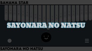 Aoi Teshima  Sayonara No Natsu  Kalimba Cover  Easy tabs Keylimba app [upl. by Gallager924]