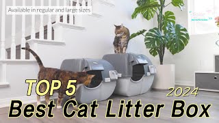 TOP 5 Best Cat Litter Box 2024 [upl. by Perrin]