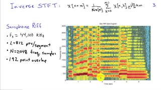 Shorttime Fourier Transform and the Spectogram [upl. by Beyer]