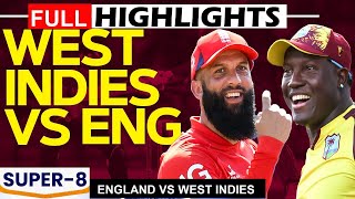 England vs West Indies Highlights  Englands Dominant 8Wicket Victory  T20 World Cup 2024 [upl. by Kcirtapnaes]