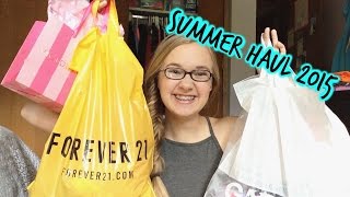 Summer Haul 2015 Forever21 PINK GARAGE LUSH Nike HampM  VeronicaBabe05 [upl. by Asirac880]