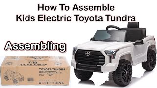 How to assemble kids Jeep  Assembling video Toyota Tundra [upl. by Anirres404]