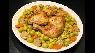 TAJINE ZITOUNE AUX CHAMPIGNONS ET AUX CAROTTES RECETTE SPÉCIALE RAMADAN [upl. by Ynahirb]