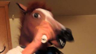 Funny horse mask video [upl. by Wolfe]