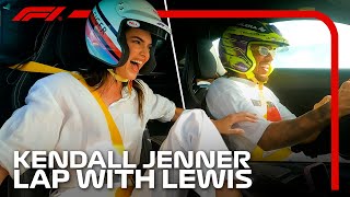 quotDid We Break The Carquot Lewis Hamilton Takes Kendall Jenner For A Miami Hot Lap F1 Pirelli Hot Laps [upl. by Idyh]