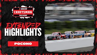 NASCAR Official Extended Highlights  NASCAR Craftsman Truck Series from Pocono [upl. by Cod]