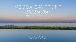 37500000 Stunning Mecox Bayfront Estate in Water Mill [upl. by Ettevey]