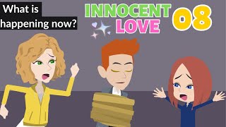 Innocent Love Episode 8  Drama Animation English Story  English Story 4U [upl. by Rather]