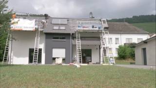 Installation of a photovoltaic system at Mediacoustics  Day 2 [upl. by Freedman]