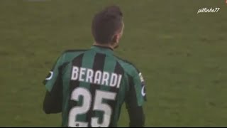 Domenico Berardi  All Four 4 Goals vs Milan  SassuoloMilan 43  12012014 [upl. by Sollie]