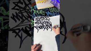 How to Graffiti amp Tag Names LIVE on TikTok graffiti handstyles ✍🏻  32123 [upl. by Nonnahsal]