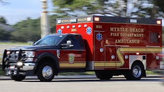 Myrtle Beach Fire Department Medic 61 Responding [upl. by Riannon]