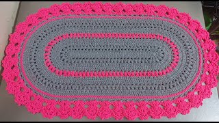 VIDEO CORREGIDO tapete maravilloso ‐ aprendamos crochet como tejer este hermoso tapete paso a paso [upl. by Fields]