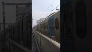 LRTA 1200 Class train Approaching Monumento Station [upl. by Nohsram]