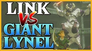 Link vs GIANT LYNEL The Legend of Zelda Breath of the Wild [upl. by Sharron]