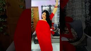 Red Festival Saree shorts saree fashion dance bollywood song kavyarise youtubeshorts [upl. by Ahseen]