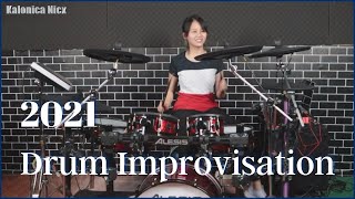 Kalonica Nicx Electronic Drum Improvisation 10 [upl. by Nahtad]