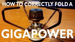 How to Correctly Fold a Snow Peak Gigapower Stove [upl. by Veradis]