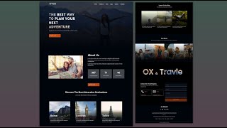 Master Creating A Travel Agency Website Design Using HTML CSS and JavaScript  With Animations [upl. by Vinni]