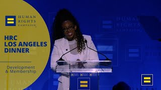 HRC President Kelley Robinson Speaks at the 2024 HRC Los Angeles Dinner [upl. by Nayt337]