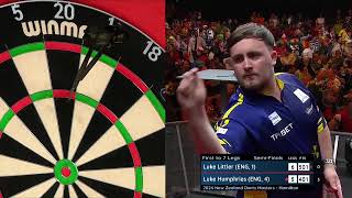 NZ Darts Masters 2024  Semi Finals  Luke Humpries vs Luke Littler [upl. by Rayburn58]