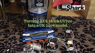 Shark UV700  Making a 110v US machine work on 240v UK electricity [upl. by Airod]