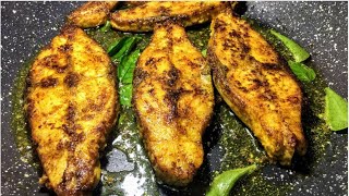 Fish Pepper Fry  Pepper fish fry indian recipes  Black Pomfret Fish Fry [upl. by Aicire]