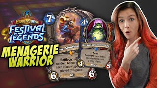 Menagerie Warrior is Surprisingly GOOD  Alliestrasza Hearthstone [upl. by Clarey]