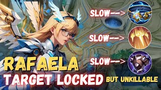 RAFAELA TARGET LOCKED BUT ENEMIES ARE SO SLOW🤣  RAFAELA BEST BUILD 2024  MOBILE LEGENDS [upl. by Ennaihs838]