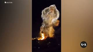 Explosion After Ukraine Strikes Crimea Port  VOA News [upl. by Hawk]