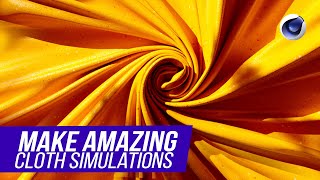 Create Dynamic Twisting Cloth Simulations in Cinema 4D [upl. by Babara]