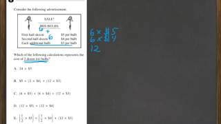 HiSET Math FPT6A 6 [upl. by Nwahsyd]