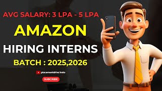 AMAZON Internship For 20252026 Grads  Fresher Hiring  IT Job Update  Internships In Mumbai [upl. by Hadrian]