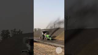 How Farmers Protect Their Hay farming agriculture hay windprotect tractor farminglife india [upl. by Ivan36]