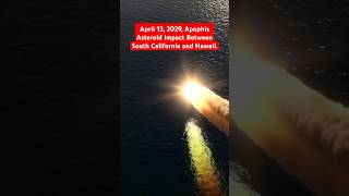 April 13 2029 Apophis Asteroid Impact Between South California and Hawaii asteroid elizondo [upl. by Philps]