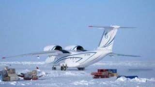 An74 takeoff from Barneo Base North Pole [upl. by Eural8]