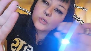 ASMR  fast amp aggressive inspecting scanning fixing you 🤕 [upl. by Erolyat]