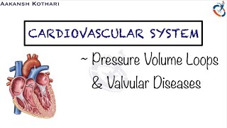 Pressure Volume Loops amp Effects of Valvular diseases on PV loops  Cardiovascular System Physiology [upl. by Kalindi]