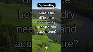 What is the difference between dry needling and acupuncture [upl. by Docila]