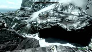 Elder Scrolls V Skyrim Easy Way To Get Past the Frost Troll at High Hrothgar [upl. by Keelin]