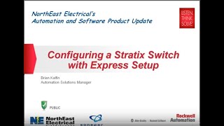 Stratix 5700 5400 8000 Express Setup Tutorial Brian Kalfin NorthEast Elect Automation Specialist [upl. by Bina]