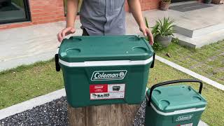 ถังเก็บความเย็น Coleman 52QT Xtreme Cooler Evergreen [upl. by Nerradal596]