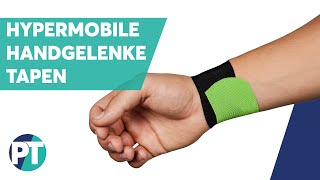 Stabilisieren Handgelenk Hypermobilespols Handgelenk tapen » Tape Anleitung » PhysioTape [upl. by Ellenyl]