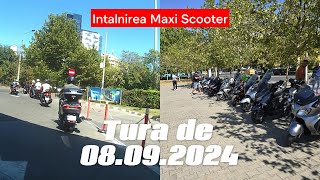 Mini tura de 08092024 cu gasca Maxi Scooter Romania Bucharest [upl. by Berget]