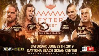 AEW Fyter Fest  Match Card [upl. by Kyd]