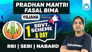 Pradhan Mantri Fasal Bima Yojana   Government Scheme a Day  Schemes Explained By Pooja Maam [upl. by Akenn736]